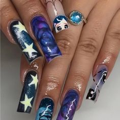 Super Cute And Stylish Ships In 5-10 Business Days Xl Acrylics, Coraline Nails Acrylic, Coraline Nail Designs, Coraline Nails Art, Caroline Nails, Corpse Bride Nails, Coraline Nails, Sally Nails, Nails Board