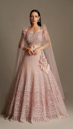 Gown For Engagement Indian, Reception Dress Indian, Give Us A Chance, Latest Bridal Lehenga Designs, Engagement Lehenga, Reception Outfits, Engagement Gowns, Indian Bridesmaid Dresses