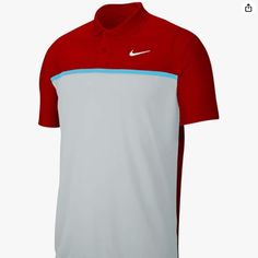 Nike Dri-Fit Golf Polo Victory Striped Shirt Colorblock Men Xx-Large New Without Tags Nike Id: 8bv0369-657 Any Questions Please Ask Before Purchasing Will Ship Fast B45 Nike Scores A Victory With Thistheir Best-Selling Striped Polo. This Double-Knit Polo Features A Dyed-In Stripe Pattern And Dri-Fit Moisture Management Technology. Design Details Include A Flat Knit Collar, Two-Button Placket With Dyed-To-Match Buttons And Open Hem Sleeves. Rolled-Forward Shoulder Seams Allow Full Range Of Motion Nike Red Sporty Tops, Nike Sporty Red Top, Sporty Red Color Block Top, Red Sporty Color Block Top, Red Short Sleeve Top For Golf, Sporty Nike Tops For Golf, Red Cotton Golf Top, Fit University, Nike Polo Shirts