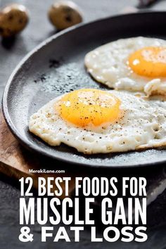 One of the most common goals people have is to build muscle while losing fat. Here are 12 of the best foods for muscle gain and fat loss. Best Muscle Building Foods, Calorie Cycling, Health Goal, Food To Gain Muscle, Complex Carbs, Muscle Building Foods, Workout Diet Plan, Best Fat Burning Foods, God Mad