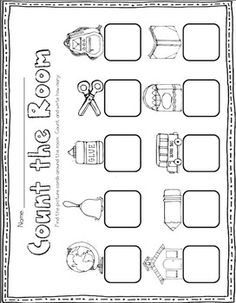 a printable worksheet for counting the numbers