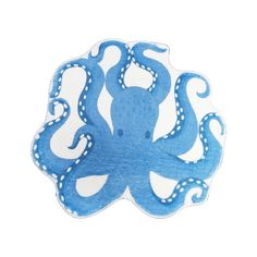 an octopus sticker on a white background