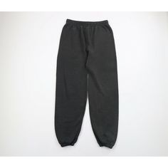 Vtg 90s Streetwear Mens Large Faded Blank Cuffed Sweatpants Joggers Black USA Mens Pants Distressed and faded. USA made. Blemishes on bottom front and back right leg. Mens size Large  Measurements are: 14.5 inches across the waist laid flat 32 inch inseam 43 inches from top to bottom Black 50% Cotton 50% Polyester US Shipping is FREE Canada is $15 and International is $24 Check out my other items in my store! PR53 90s Style Relaxed Fit Winter Bottoms, 90s Sweatpants Outfit, Streetwear Sweatpants, Cuffed Sweatpants, Joggers Black, Sweatpants Outfit, Streetwear Mens, 90s Streetwear, Vintage Pants