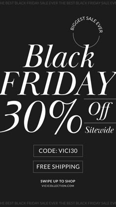 the black friday sale is up to 30 % off