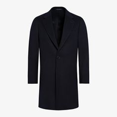 An enduring classic no closet is complete  without, this navy Vicenza overcoat elegantly complements any look and  occasion thanks to its classic tailoring and features. Elegant Navy Peacoat For Semi-formal Occasions, Luxury Fitted Peacoat For Business, Luxury Navy Outerwear With Lapel Collar, Navy Notch Lapel Elegant Peacoat, Elegant Navy Peacoat With Notch Lapel, Elegant Navy Peacoat With Lapel Collar, Luxury Tailored Peacoat For Business, Luxury Single Breasted Wool Coat For Business, Luxury Tailored Business Peacoat