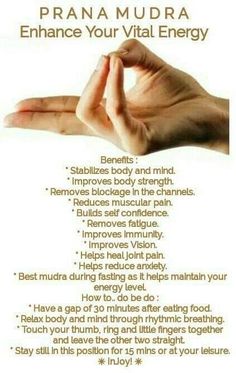 Prana Mudra, Healing Reflexology, Increase Concentration, Hand Mudras, Manipura Chakra, Chakra Health, Yoga Facts, Yoga Hands, Healing Yoga