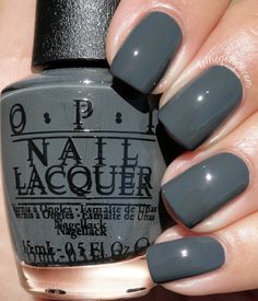 Grey Nail, Grey Nail Polish, Grey Nails, Opi Nail Polish, Colorful Nail Designs, Opi Nails