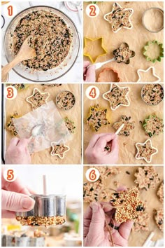 step by step instructions on how to make star shaped cookies