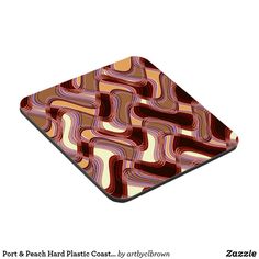 a black and white abstract pattern on a square shaped plate with the words memory & saba habla plastic co