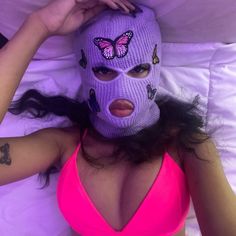 Grp Icons High Quality, Ski Mask Girl Aesthetic, Knitted Mask, Mask Photoshoot