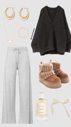 @voiminah0 Winter Lounge, Lounge Outfit, Trendy Outfits For Teens, Outfit Inspo Casual, Lazy Day Outfits, Pinterest Outfits, Cozy Outfit