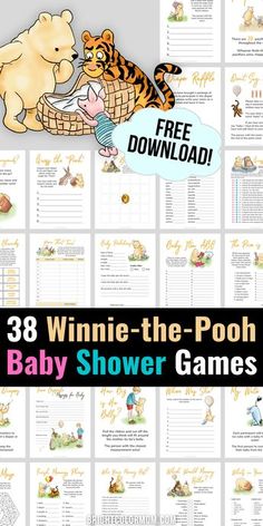 winnie the pooh baby shower games