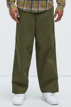 Available In Olive. Straight Fit Elastic Waist Side Pockets 100% Cotton Imported | Mens Barkley Belted Baggy Pants in Olive Green size XL by Fashion Nova Olive Fashion, Baggy Pant, Baggy Pants, Straight Pants, Stylish Men, Fashion Nova, Olive Green, Mens Pants, Elastic Waist