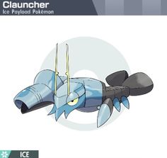 an image of a cartoon character floating in the air with text above it that reads, clauncher ice playground pokemon