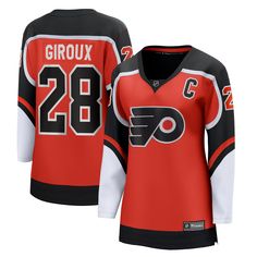 Claude Giroux Philadelphia Flyers Fanatics Branded Women's 2020/21 Special Edition Breakaway Player Jersey - Orange Check more at https://anzstyle.com/product/nhl/philadelphia-flyers/claude-giroux-philadelphia-flyers-fanatics-branded-womens-202021-special-edition-breakaway-player-jersey-orange-2156/ Jonathan Huberdeau, Hockey Uniforms, Nhl Jerseys, Philadelphia Flyers, New York Islanders, Sewing Tags, Trending Dresses