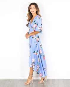 Almost Over Wrap Maxi Dress Celebrity Wear, 2017 Clothes, Floral Wrap Maxi Dress, Quirky Style, Honeymoon Outfits, Maxi Dress Outfit, Wrap Maxi Dress, Wrap Dresses, Maxi Wrap Dress