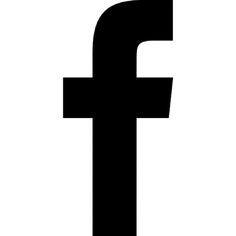 a black and white photo of the facebook logo with an arrow pointing up to it's left side