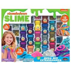 the play doh slime mega mix extraganza set is in its box