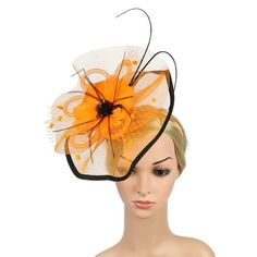 Women Girl Fascinators Hair Clip Hairpin Hat Feather Cocktail Wedding Tea Party Feature 100% brand new and high quality. Quantity:1pc New fashion design, Very popular. Material:Polyester Apply to gender:Adult Size:about 30X26cm One size fit most,stretchy Soft and fashionable Very comfortable Stretch Fabric,a perfect gift to yourself or friends. Pls Note:Different computer have different monitor,the color may be a little difference. Thanks for your understandings. Package Content: 1X Hairband Col Summer Party Flower Headband, Summer Party Flower Hair Accessories, Adjustable Flower Hair Accessories For Summer, Summer Party Flower Headpiece, Floral Headpieces For Summer Parties, Summer Handmade Flower Hair Accessories, Formal Hair Accessories With Handmade Flowers, Summer Party Hair Accessories With Handmade Flowers, Handmade Flower Headband For Summer