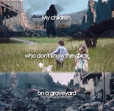 two pictures with the words, my children who don't know they are on a graveyard