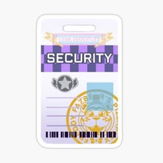 a security badge sticker with the words,'secure'and an image of a lion