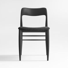 a black chair on a white background