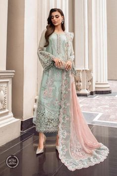 Embroidered Pure Chiffon Front with Hand Embellishment Embroidered Pure Chiffon Side Panel Embroidered Pure Chiffon Sleeves Pure Chiffon Back Embroidered Organza Ghera Path Embroidered Organza Sleeve Patches Embroidered Organza Dupatta Motifs Embroidered Organza Dupatta Patti Embroidered Pure Chiffon Dupatta Cotton Satin Trouser Note: Dry Clean Only Organza Sleeves, Hippy Chic, Pakistani Salwar Kameez, Chiffon Collection, Embroidered Chiffon, Embroidered Organza, Designer Salwar Suits, Party Kleidung