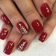 Red Christmas Nails, Holiday Nail Designs, Cute Christmas Nails, Christmas Nail Art Designs, Short Nail Designs