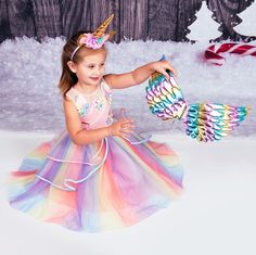 Unicorn Rainbow Tutu Dress, Customized Unicorn dress, dress for girls, Rainbow tutu dress, Unicorn Birthday, Unicorn Party dress -st1 Processing time 2-5 Business days.  Dress set includes wings + corn  Shipping : First Class - 4-6 Business days Priority Class - 2-4 Days Express Priority - 1-2 Days SHIPPING IS AFTER OUR PROCESSING TIME ! WE HAVE RUSH ORDERS. ( EXTRA $20). CAN BE SHIPPED NEXT DAY . DM IN MESSAGE ME HOW TO ORDER RUSH ORDERS. Return and exchange Policy : If you have any issues with Rainbow Tutu Dress, Ruffled Baby Dress, Rainbow Wedding Dress, Kids Tutu Dress, Queen Of Hearts Costume, Rainbow Tutu, Birthday Unicorn, First Birthday Dresses, Mini Wedding Dresses