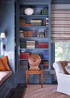 the instagram page on instagram com shows an image of a living room with bookshelves