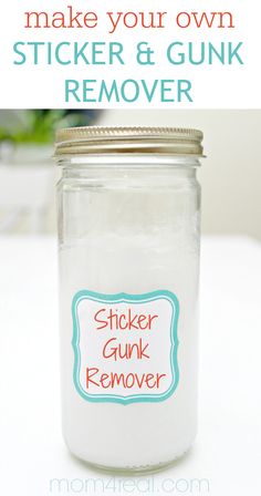 Homemade Goo Gone, Do It Yourself Decoration, Goo Gone, Homemade Stickers, Sticker Removal, Household Cleaning Tips