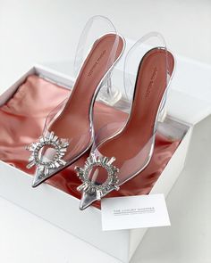 Die For, Stiletto Heels Sandals, Amina Muaddi Begum, Women's Dress Shoes, Pointed High Heels, Mens Travel Bag, Amina Muaddi, Crystal Brooch, Dress Shoe