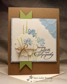 a close up of a card with flowers on it