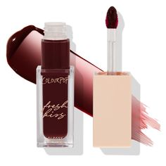 ColourPop Fresh Kiss Glossy Lip Stain in Tutti Fruity, deep red burgundy hybrid lip stain. Burgundy Lips, Lip Glosses, Makeup Pictures, Glossy Lips, Tutti Frutti, Red Burgundy, Lip Stain, Makeup Eyeliner, Peaky Blinders