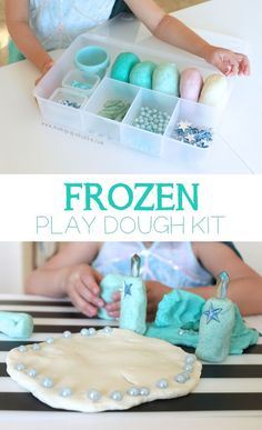 Play Dough Party, Frozen Play, Frozen Activities, Diy Play Doh, Play Doh Kits, Playdough Party, 4de Verjaardag, Dough Ideas