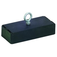 a black box with a metal ring on top