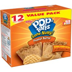 pop tarts gone nutty peanut butter crackers, 12 - count boxes pack of 12