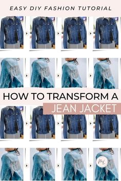 how to bleach and bling denim jeans Diy Jacket Refashion, Rhinestone Jean Jacket, Diy Bedazzled, Fringe Jacket Outfit, Easy Diy Fashion, Bleached Denim Jacket, Denim Diy Clothes