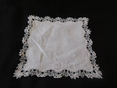 If you would like to purchase several items please contact me first as i may be able to offer you a discount. Welcome to my shop. For sale is an exquisite French vintage fine linen and lace wedding handkerchief. This handkerchief is so beautiful and in very good used condition. The handkerchief measures 23 cm x 23 cm. The linen is white with beautiful fine lace all around the handkerchief. This handkerchief is stunning and would make a lovely gift for yourself or a loved one or a friend. This ha Bridal Handkerchief, Wedding Handkerchief, Linens And Lace, Lace Bridal, Fine Linen, Bridal Lace, So Beautiful, French Vintage, Lovely Gift