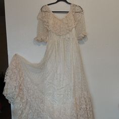 This Dress Is Very Retro, Swiss Lace And Very Tiny Waist Of 26.5. Dresses Ladies, Swiss Lace, Handmade Dresses, Vintage Dress, Vintage Dresses, Lace Dress, Colorful Dresses, Prom Dresses, Size 4