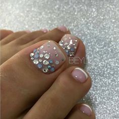 Glitter Toe Nails, Do It Yourself Nails, Pedicure Designs Toenails, Pedicure Designs