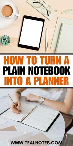 How To Turn A Plain Notebook Into A Planner (Discover The Secrets) Planner Ideas Templates, Using A Notebook As A Planner, Notebook Planner Ideas Layout, Custom Planner Ideas, How To Create A Planner, Diy Calendar Ideas Notebooks, Planner Pages Ideas Layout, How To Make A Planner, Notebook Planner Diy