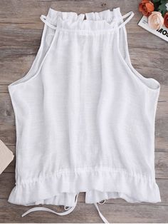 Diy Vetement, Cute Style, Tops For Women, Sewing Clothes, Fashion Sewing, Moda Fashion, Tie Back