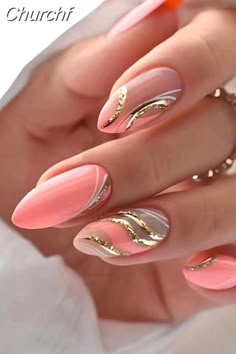 #nailcare  #healthynails  #nailroutine  #nailhealth  #manicuretips  #nailcaretips  #strongnails  #nailgoals  #selfcare  #beautytips Cover Nails, Almond Acrylic, Nails Glossy, Peach Nails, Fake Nails With Glue, Nails Medium, Nails 2024