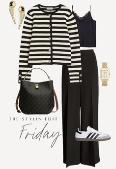 #aesthetic #photography #ideas #trendy #black #white #blackandwhite #details #accessories #watch #bag #ootd Fine Knit Cardigan, Nature Wildlife, White Cardigan, Work Wardrobe, Outfits Casuales, Jacket Outfits