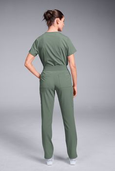 Meet the SUV of scrub pants – takes you everywhere, with plenty of onboard storage. Timeless straight leg, flexible knit waistband, 7 pockets in all. Let’s go! Hypothesis pushes the limits of design to create future-ready fashion for the healthcare professional of tomorrow. Elevating mind and body. Always forward. • Modern fit • Natural waisted • Soft interlock knit waistband • Exterior drawcord • Total of 7 pockets • 2 front slant pocket • 2 back patch pockets • 2 cargo pockets • 1 power mesh p Fitted Ankle-length Pants With Cargo Pockets, Straight Pants With Hip Pockets And 4-way Stretch, Green Work Pants With Cargo Pockets, Tapered Leg, Cargo Scrub Pants, Functional 4-way Stretch Bottoms With Cargo Pockets, Always Forward, Leg Scrub, Slim Leg Pants, Back Patch