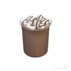 there is a chocolate drink with whipped cream on top