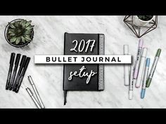 My Bullet Journal Setup 2017 - YouTube Journal Organization, Bullet Journal Key, Artist Pens, Dot Journals, Bujo Inspiration