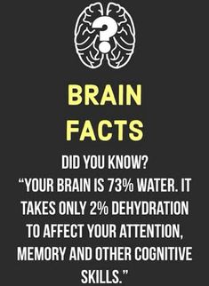 a poster with the words brain fact on it