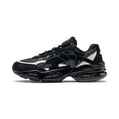 Style: 368540-01 Color: Black (No Special Box) Gender: Mens Modern Black Puma Sneakers, Modern Black Sneakers With Puma Logo, Black Leather Puma Sneakers, Puma Tennis, Suede Creepers, Orange Trainers, Puma Vikky, Puma Carina, Black Casual Shoes